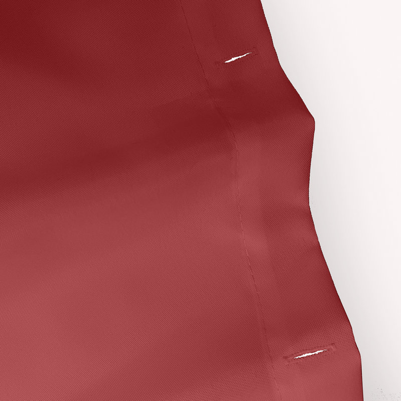 Rideau de douche géométrique simple, Rouge / blanc