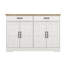 Armoire 46,97 po - Blanc. 2 tiroirs, 4 portes. Pour la salle à manger, le salon. Buffet blanc 46,97 po. Magnifique surface en grain de bois et sécuritaire