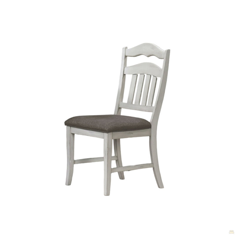 Ensemble de table de salle à manger 7 pièces blanc antique