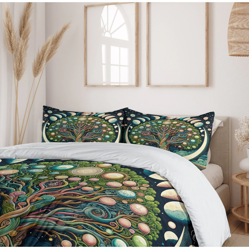 Green Duvet Cover, Queen Duvet Cover + 2 Standard Shams