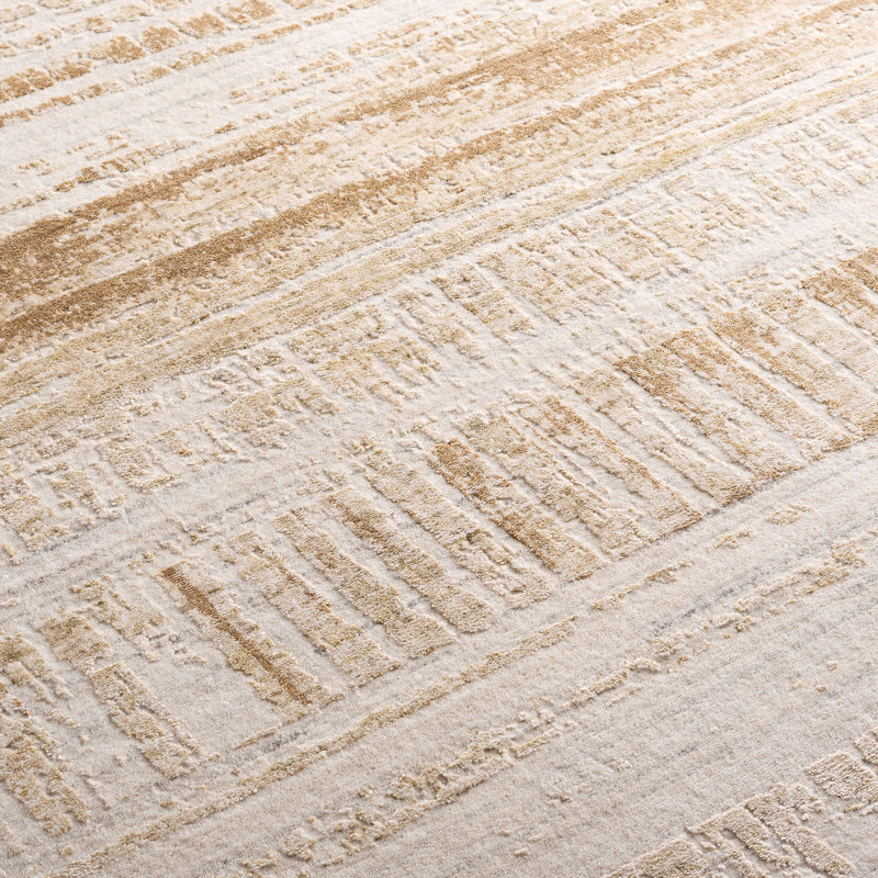 Tapis d'intérieur en viscose tissé à la main Bedford, Rectangle 9 pi x 12 pi