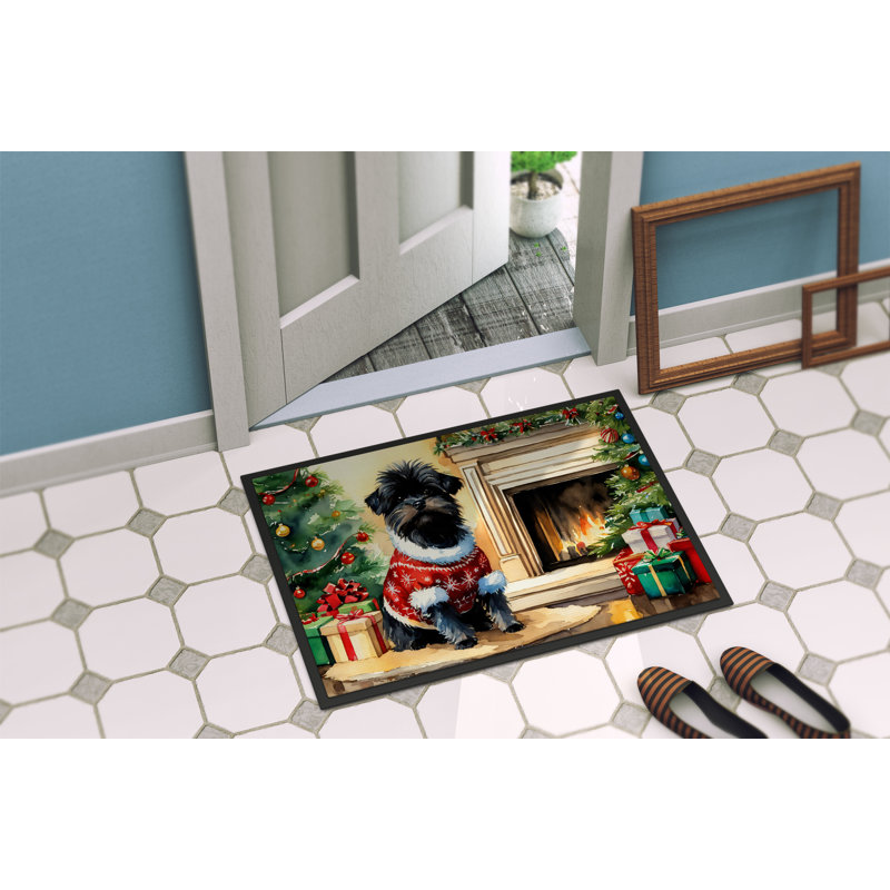 Tapis d'entrée antidérapant Jequan, L 18 po x L 27 po