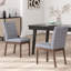 Ensemble de 2 chaises de salle à manger avec structure en bois