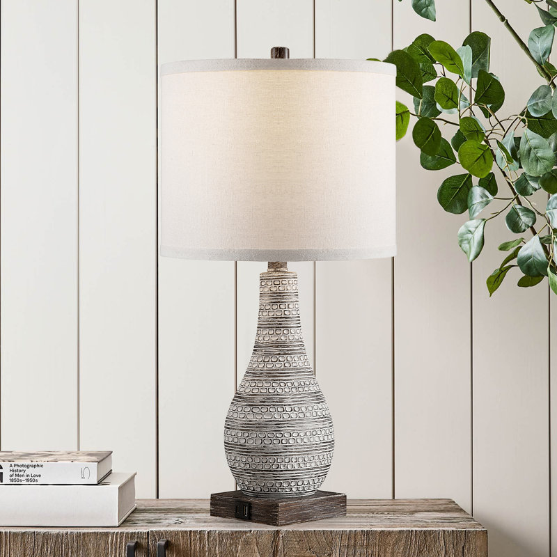 Ensemble de lampe de table USB 24 po Aphsana