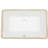Rectangular White Ceramic Undermount Bathroom Sink 21x13 Inches, Modern Classic Design, Stain European Inspired Easy To Maintain