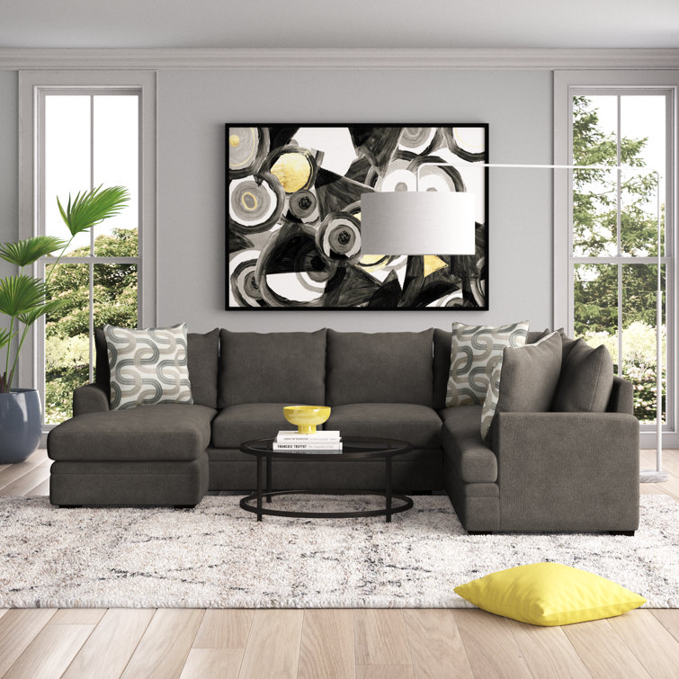 Azjah 123" Wide Right Hand Facing Sectional with Chaise