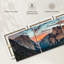 «Mountain Yosemite Sunset Splendor» sur toile, reproduction de 3 pièces-92899922