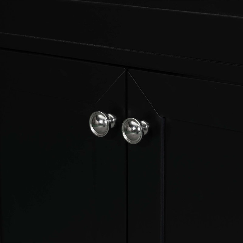 Meuble-lavabo 36 po avec lavabo, Noir