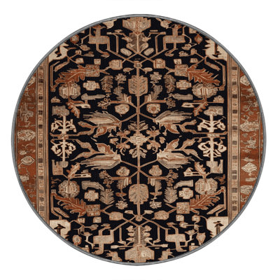 Machine Washable Turkish Brown Area Rug