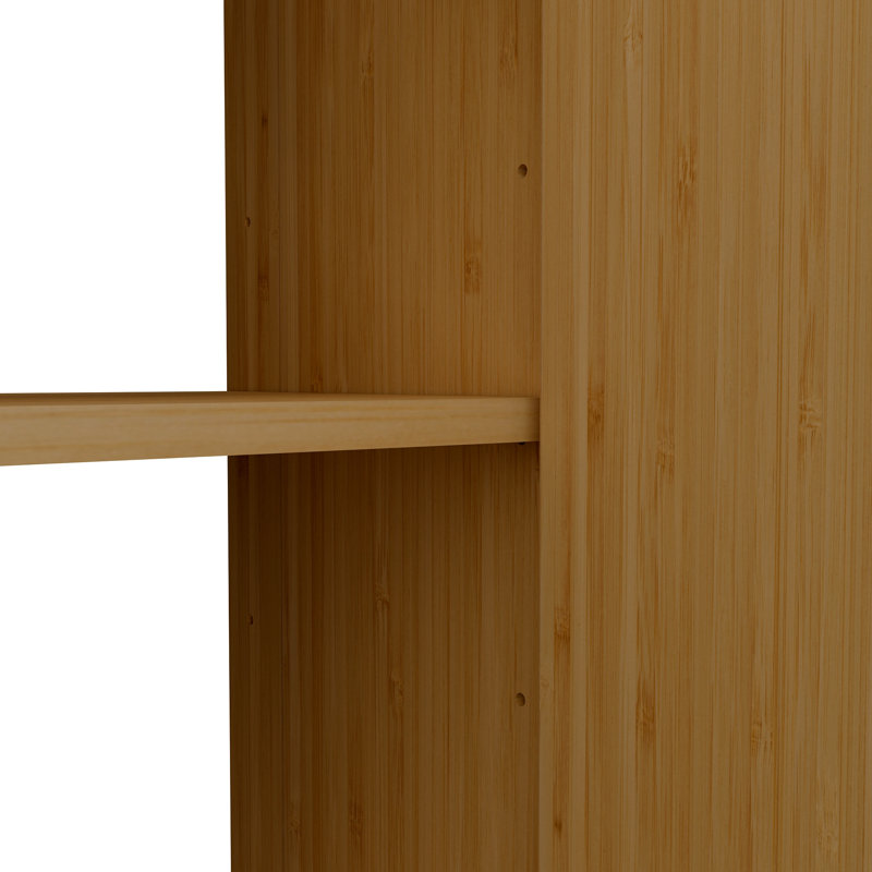 Bamboo side pressing process large capacity wall cabinet