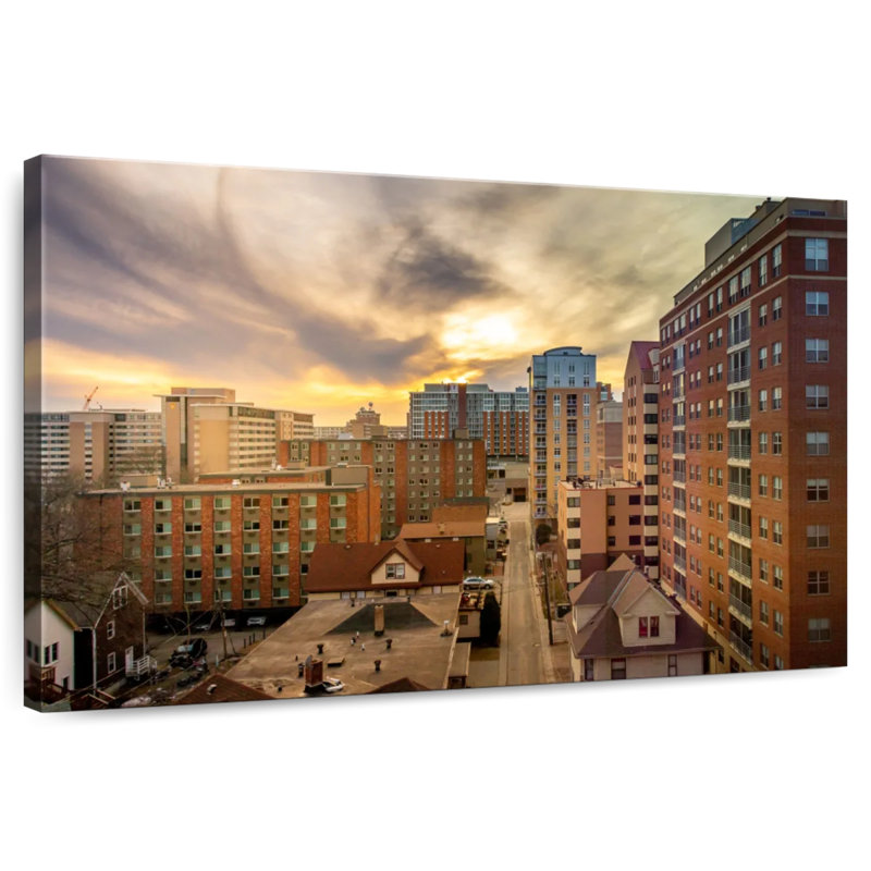 Sebbie Madison City In Wisconsin, 20" H x 30" W