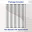 15pcs 1/2" Square Balusters With Swivel Shoes