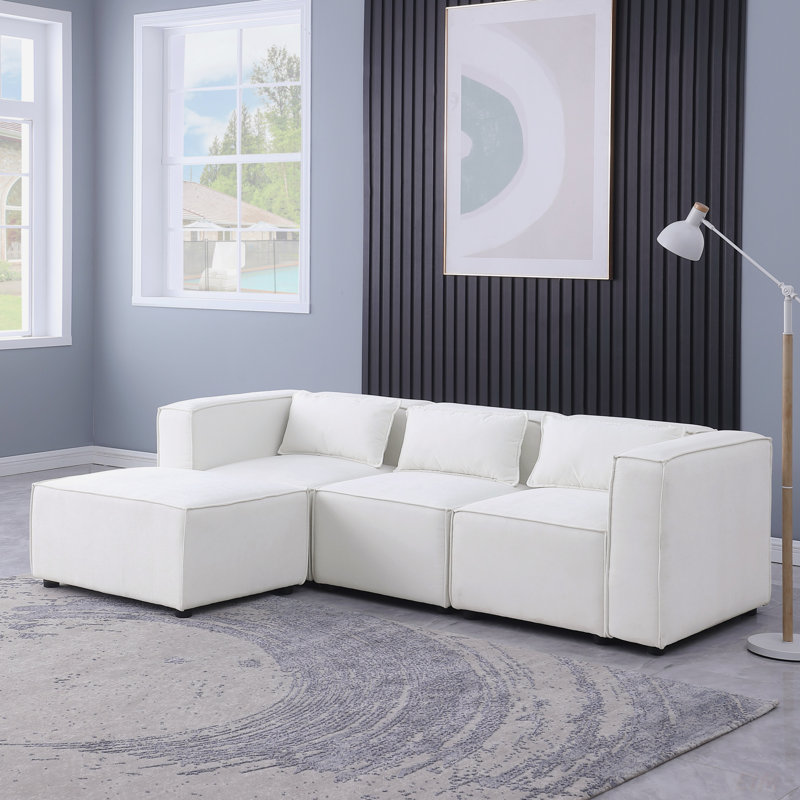 Modular Sofa  Chenille Fabric,  Simple And Grand, The Seat And Back Is Very Soft. This Is Also A KNOCK DOWN Sofa