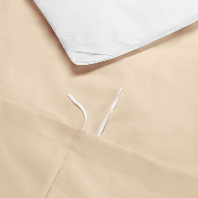 Modern & Contemporary Duvet Cover, Taupe Sand, Twin Duvet Cover + 2 Additional Pieces