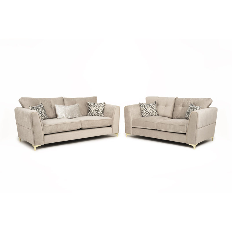 SERENA 3+2 SOFA SET BEIGE, Beige