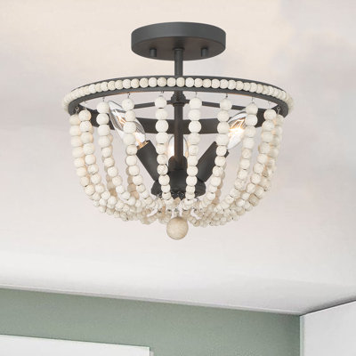 Lustre semi-encastré 3 lumières