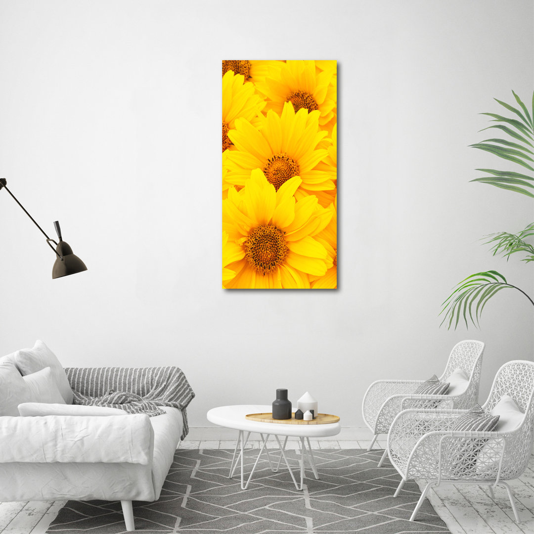 Sonnenblumen - Kunstdrucke auf Leinwand - Wrapped Canvas