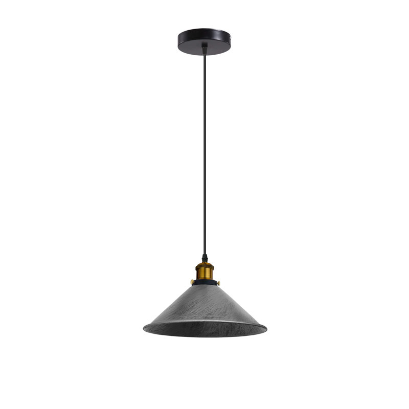 Modern Industrial Cone Pendant Light | Adjustable 1-Light Ceiling Fixture for Kitchen Islands, Dining Areas & Hallways, Yes