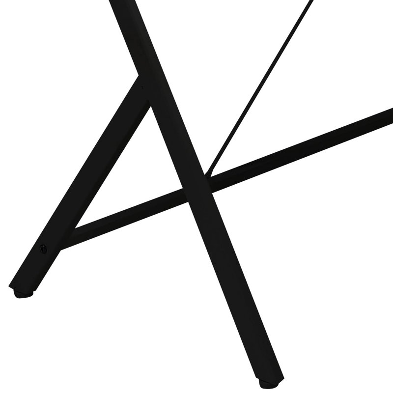 Black Metal Desk With Enhanced Durability And Functionality Support For, Black
