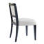 Chaises de salle à manger rembourrées Dallas avec structure en bois d'hévéa-129020351