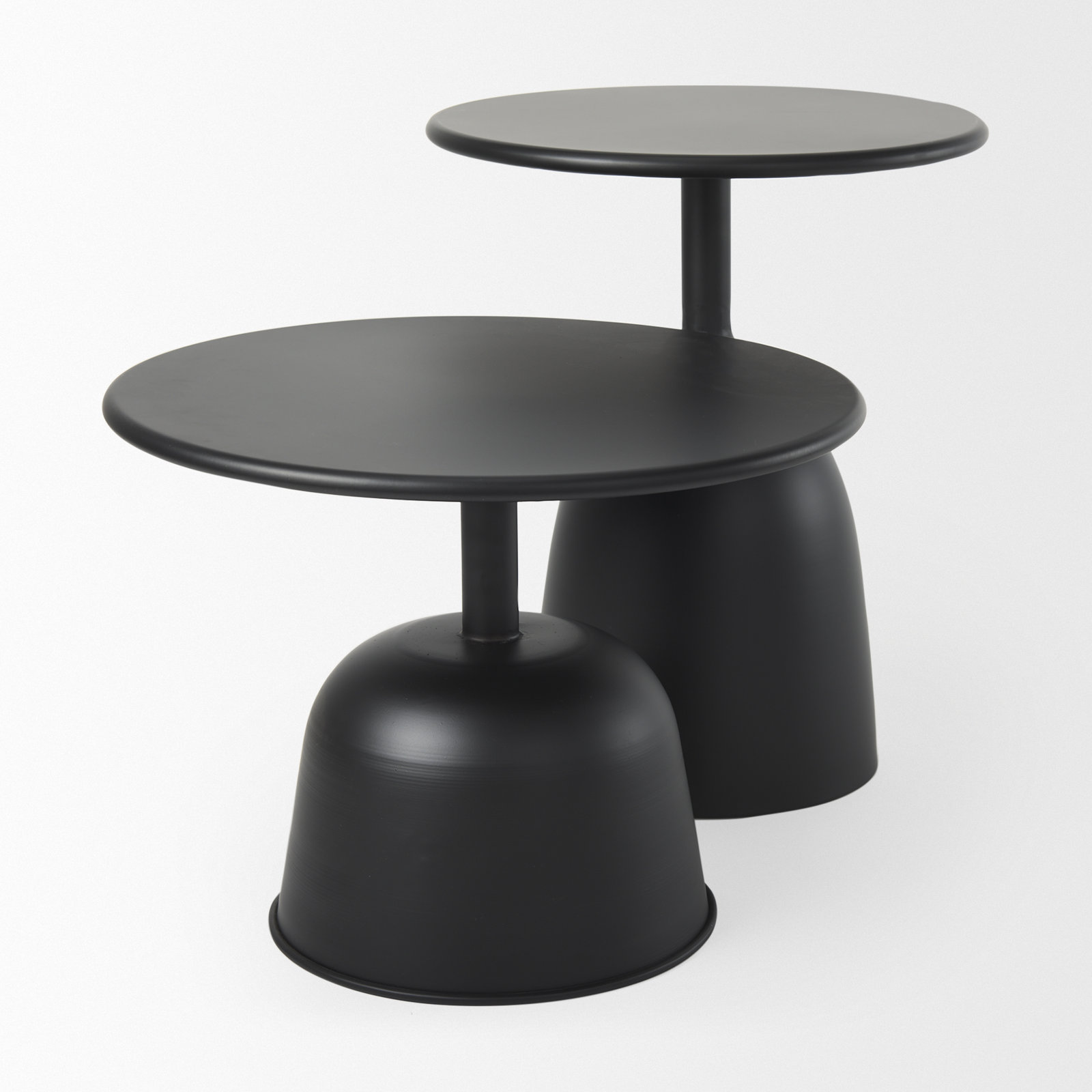 August Iron End Table, 14.8"H x 19.7"L x 19.7"W