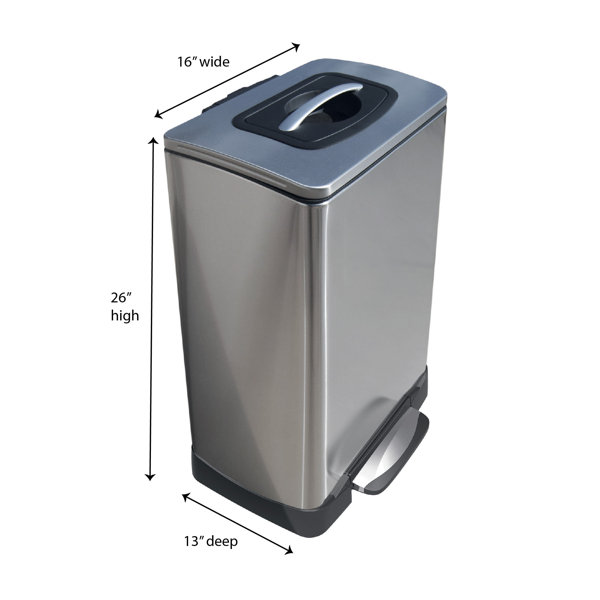 WFX Utility™ Altis Steel Step On Trash Compactor & Reviews