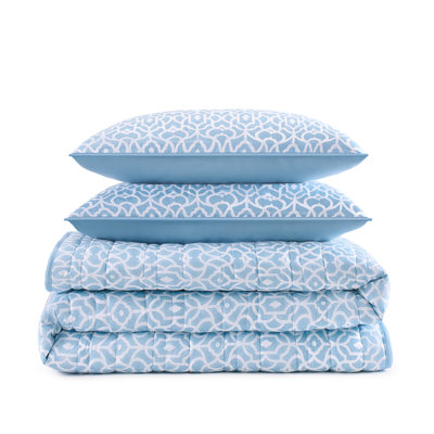 Waverly Kaidyn Print Microfiber Quilt Set