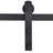 Metropolitan Panelled Dignity Blue Stained Composite Mdf Barn Door Slab With Hardware Kit-60014881-60014885-60927750