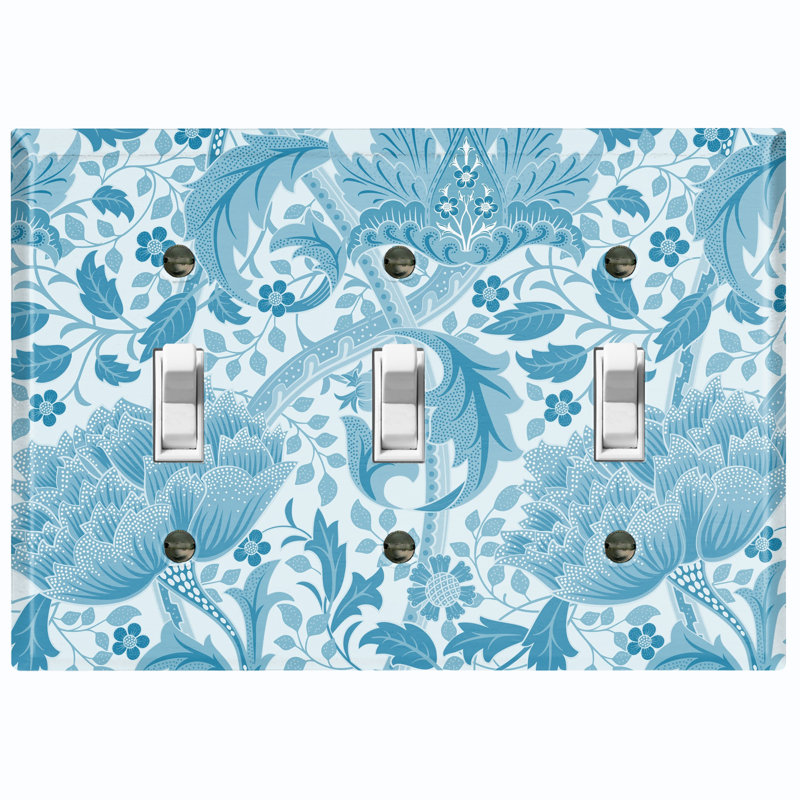 Nature Themed 3 - Gang Toggle Light Switch Standard Wall Plate