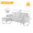 Upholstered 85.83'' Sofa & Chaise-90623423