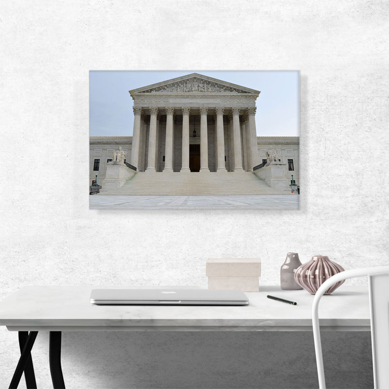 Supreme Court Building Washington DC USA - reproduction de photo sur toile tendue, H 18 po x l 26 po x P 1,5 po