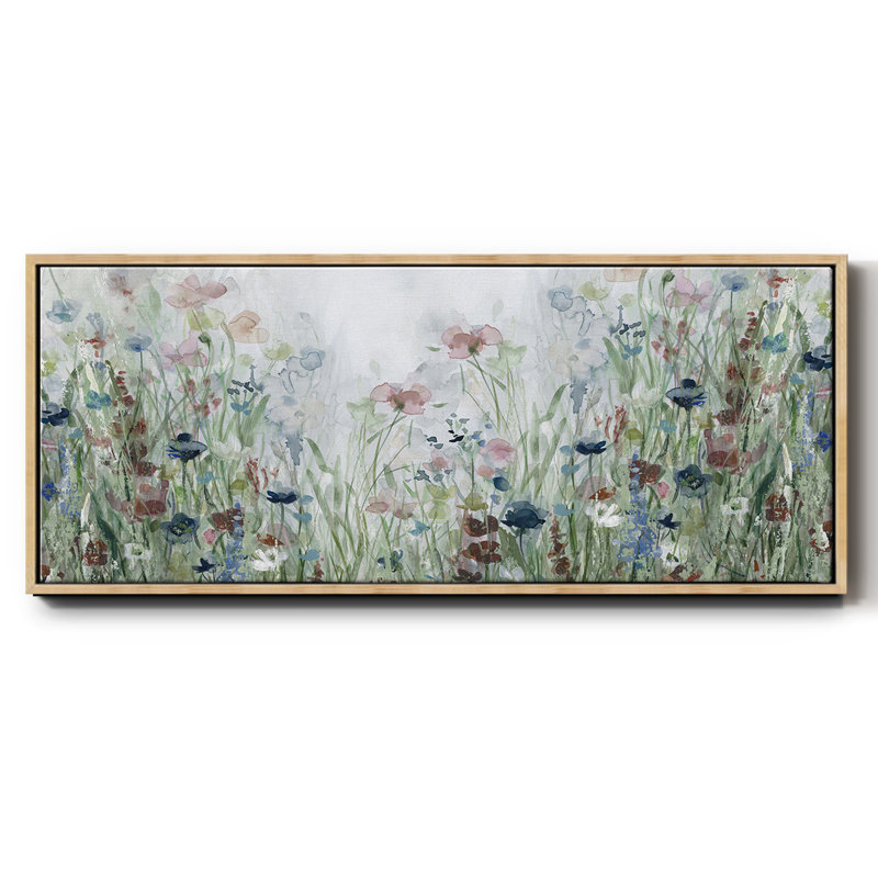 Wildflower Fields- Framed Canvas, 20" H x 50" W