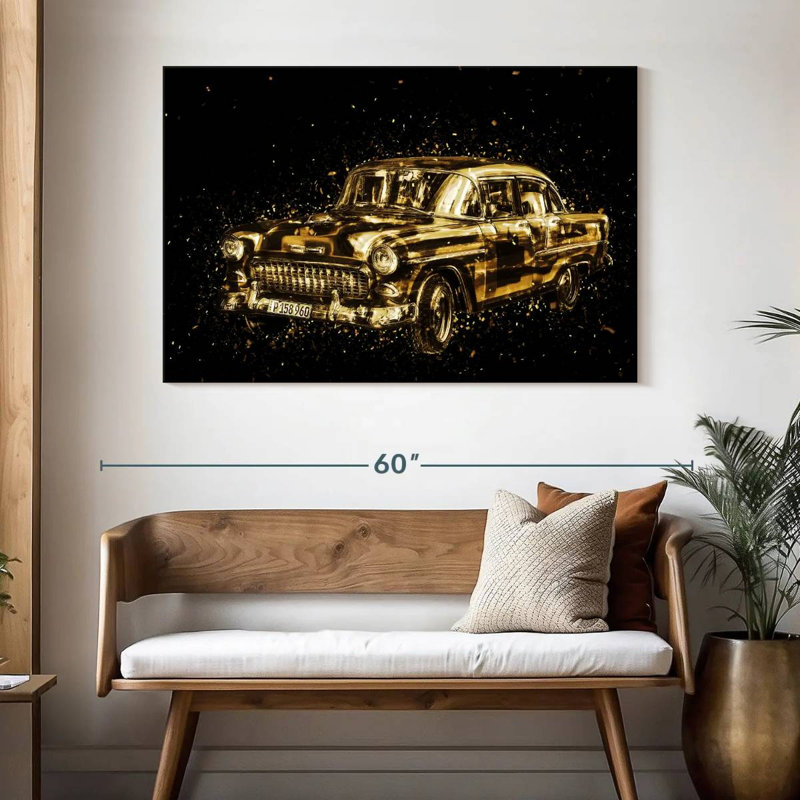 Voiture classique Mehar Golden, H 32 po x l 48 po