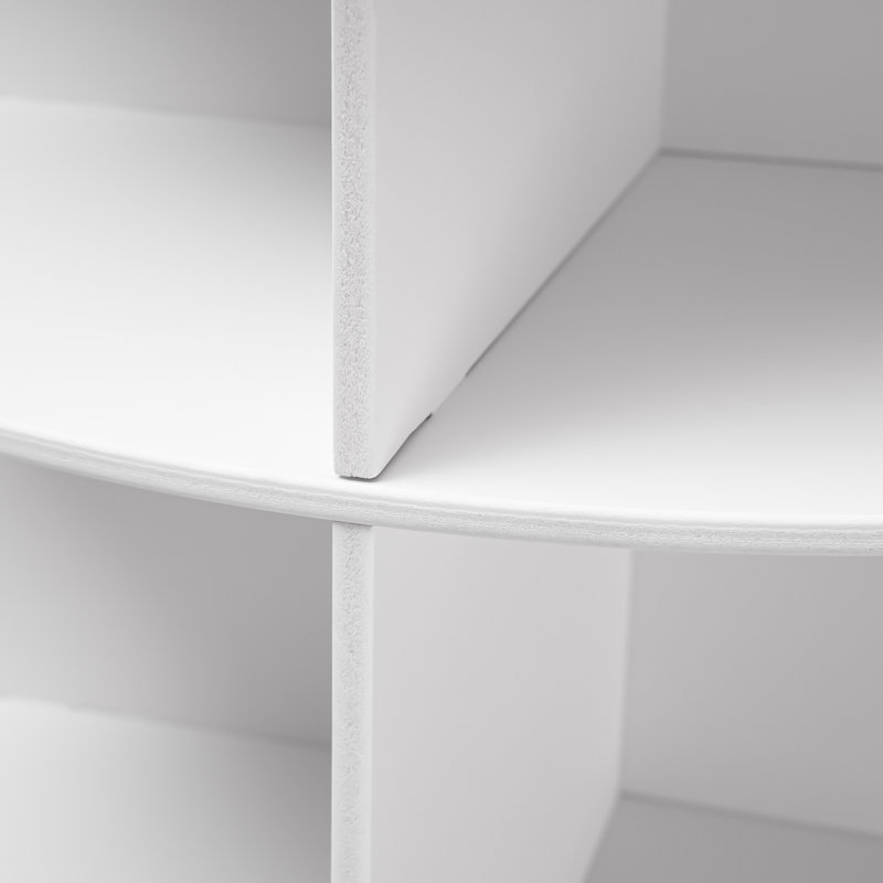 24 Pair  Rotating Shoe Rack, White