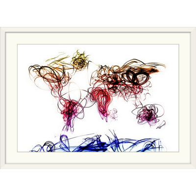 Francy " World Map Light Writing " by Michael Tompsett