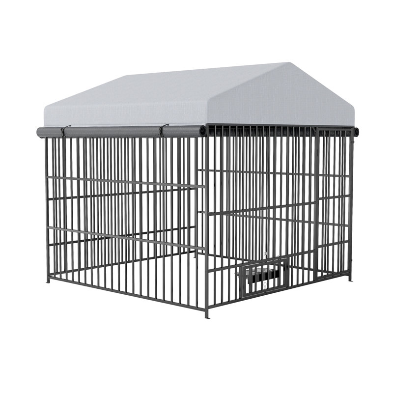 Grand chenil extérieur chenil extérieur, H 76,47 po x l 78,79 po x P 78,79 po