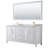 Daria 72 " W Freestanding Standard Double Vanity Bathroom Vanity With Carrara Marble Top with Mirror-97900764-97900761-97900767