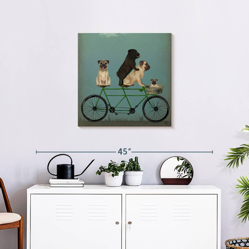 Brampt Pug Tandem, 24" H x 24" W