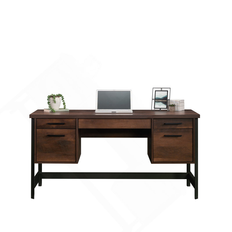 Computer Desk, Brown Finish