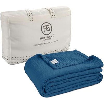 Threadmill 100% Cotton Muslin Blanket