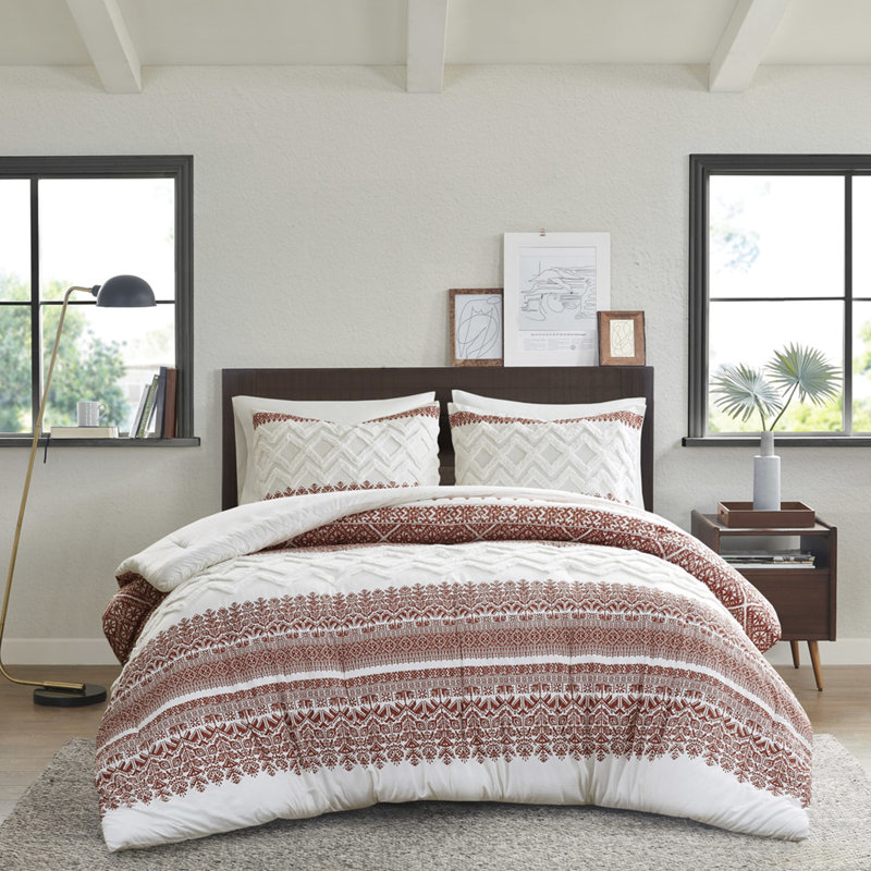 Édredon en chenille pour très grand / très grand lit, 100% coton, rembourrage capitonné