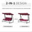 3-Seat Swing Bench Swing Glider With Adjustable Canopy, Removable Cushion And Pillows
