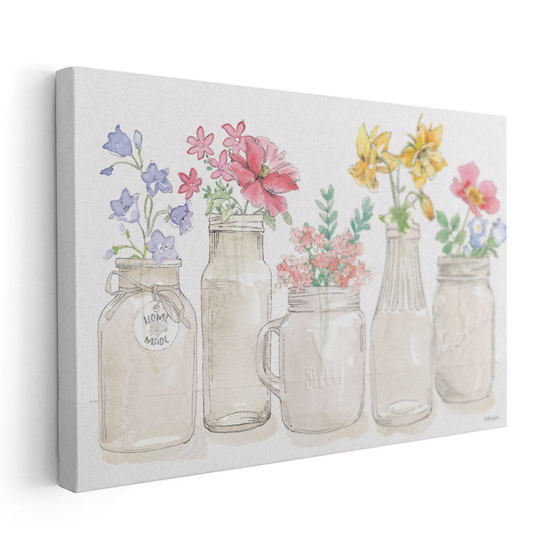 Peaceful Petals I - reproduction d'art sur toile, H 40 po x l 60 po