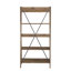 68" H x 35" W 4-Tier Solid Wood Ladder Bookshelf-1820994563