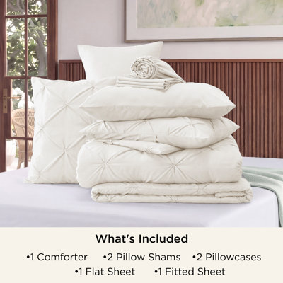 Bed-in-a-bag Pintuck - Bourgogne