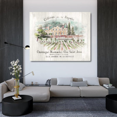 Lark Manor™ Nai, Danhui Gallery Wrapped Canvas Art Titled: Chateau Royalle on Wood Color