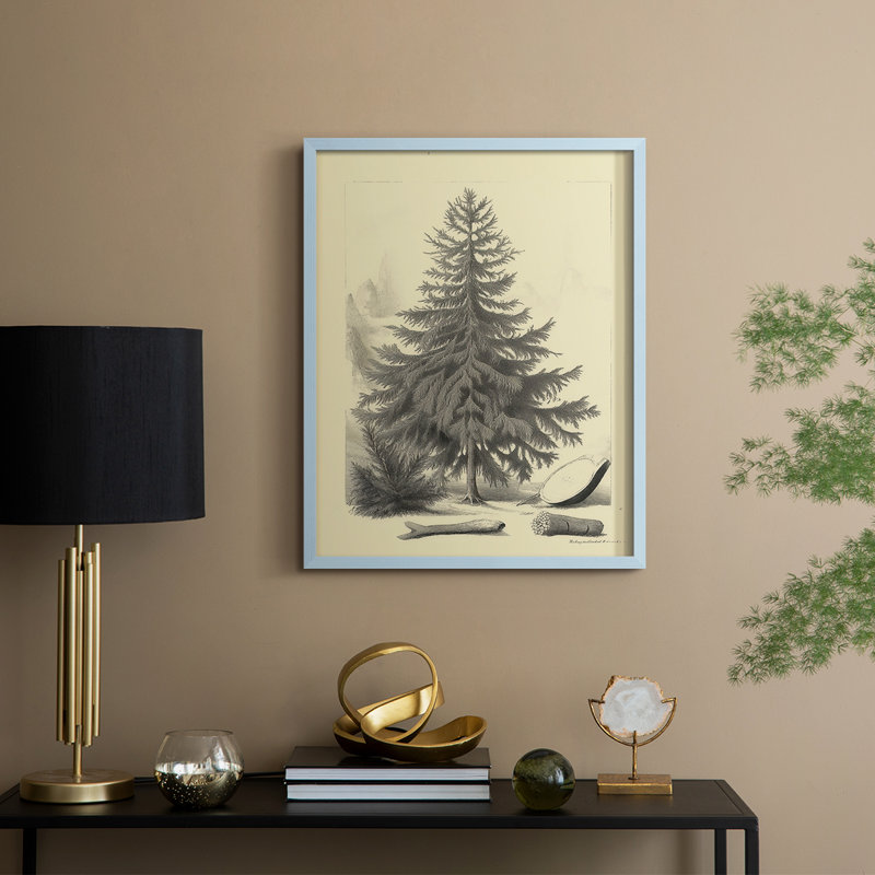 Reproduction d'art encadrée de Noël, H 30 po x l 24 po, Blue