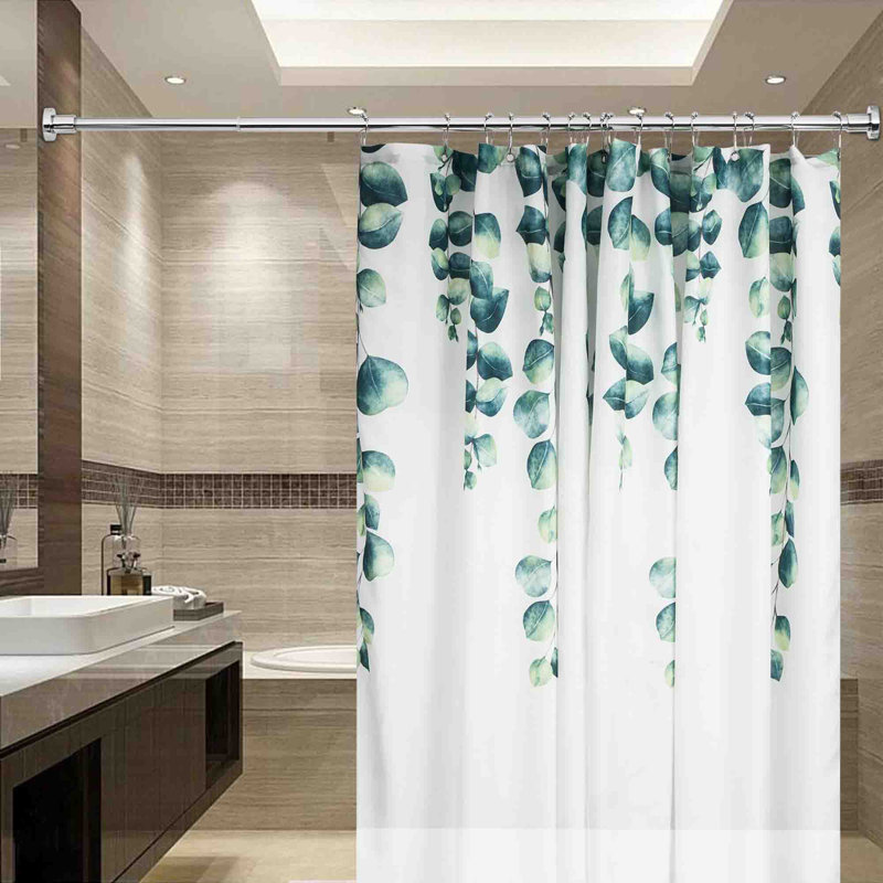 Adjustable Chrome Stainless Steel Wall Mounted Shower Rod