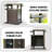 Lessly Wood Kitchen Cart-583281486