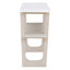 Narrow Console Table with Marble Effect Top, Retro Entryway Table with Open Shelf-1205398480